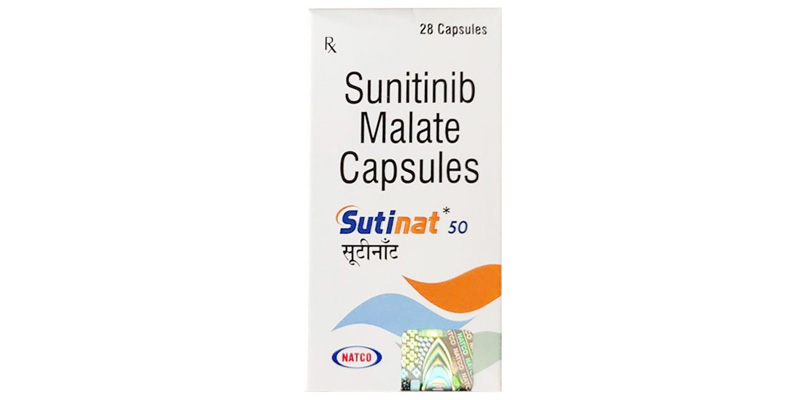 Viên uống Sutinat 50mg Natco Sunitinib