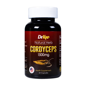 Đông Trùng Hạ Thảo Drlife Cordyceps 1500mg tăng cường sức đề kháng 60 viên