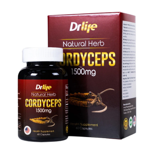Đông Trùng Hạ Thảo Drlife Cordyceps 1500mg tăng cường sức đề kháng 60 viên