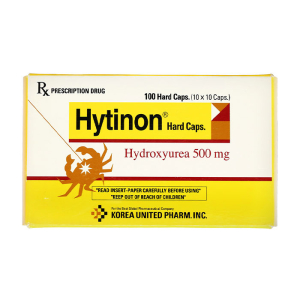 Hytinon 500mg United chỉ định điều trị bạch cầu mạn tính dòng tủy 100 viên