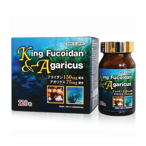 King Fucoidan và Agaricus hỗ trợ tăng cường sức đề kháng 120 viên 
