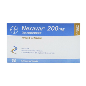 Nexavar 200mg Bayer điều trị cho bệnh nhân ung thư gan, thận và ung thư tuyến giáp 60 viên