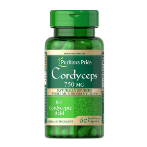 Đông trùng hạ thảo Puritan's Pride Cordyceps Mushroom 60 viên