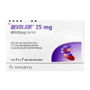 Revolade 25mg Novartis chống chảy máu do thiếu tiểu cầu trong máu 28 viên
